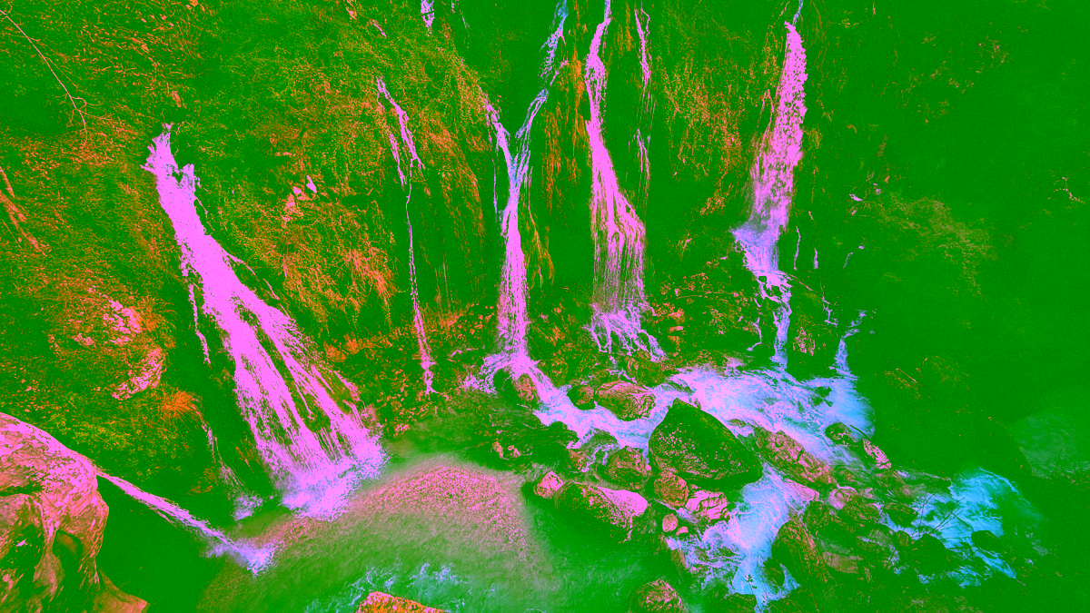 Cascade du Saut du Loup waterfalls with turquoise pools in the Gorges du Loup — shore excursion from Cannes