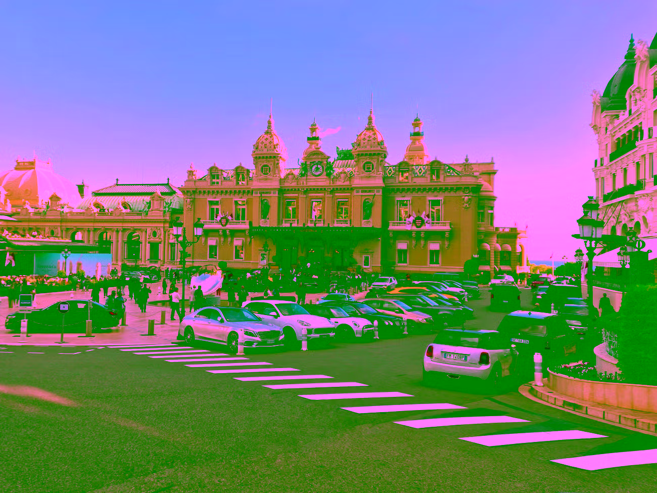 Monte Carlo Casino with Hôtel de Paris Monte-Carlo and Café de Paris Monte-Carlo on Place du Casino, iconic Monte Carlo square, Nice Èze Monaco shore excursion