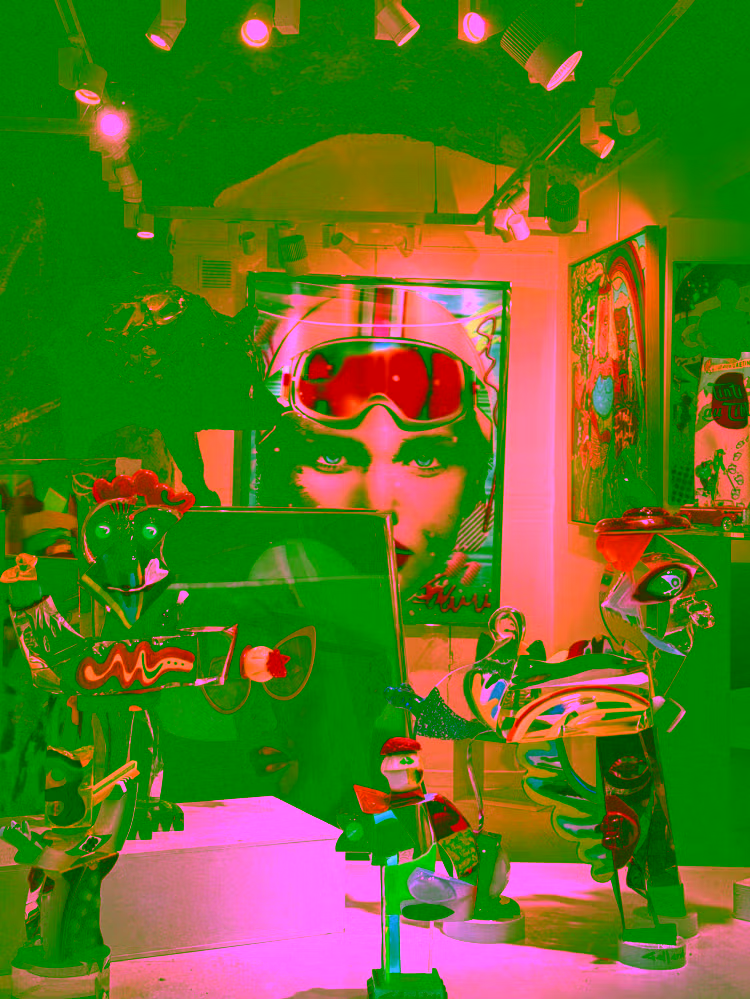 Art gallery on a cobbled lane in Saint-Paul-de-Vence — shore excursion from Cannes